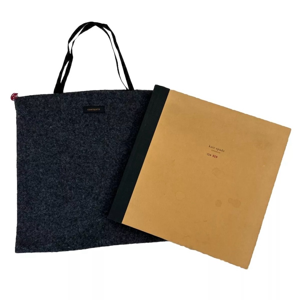 Kate Spade Contents Hardcover Book #819 w/Felt Bag, Signed & Autographed, EUC